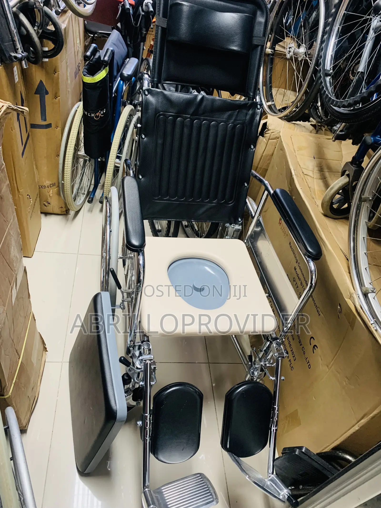 RECLINING FOLDING WHEELCHAIR ]- Hydraulic Reclining Mechanis