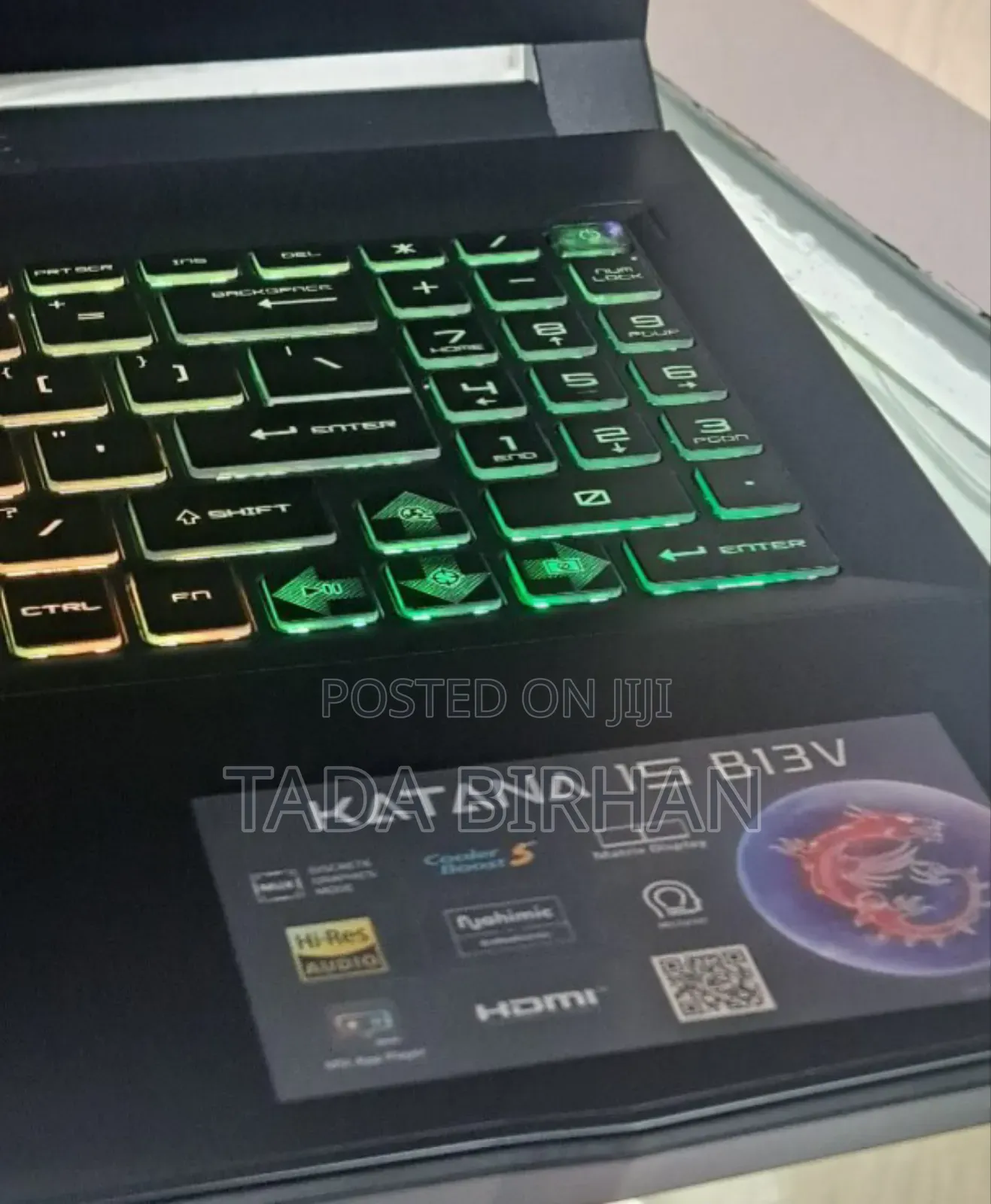 New Laptop MSI GF63 16GB Intel Core I7 SSD 1T