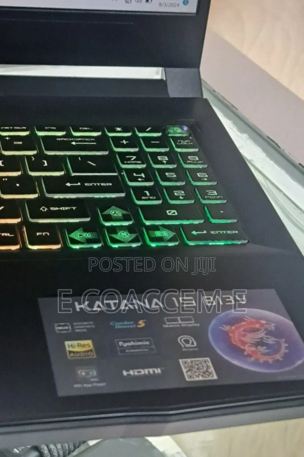 New Laptop MSI 16GB Intel Core I7 SSD 1T