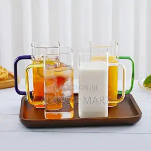 Glass Mug With Straw