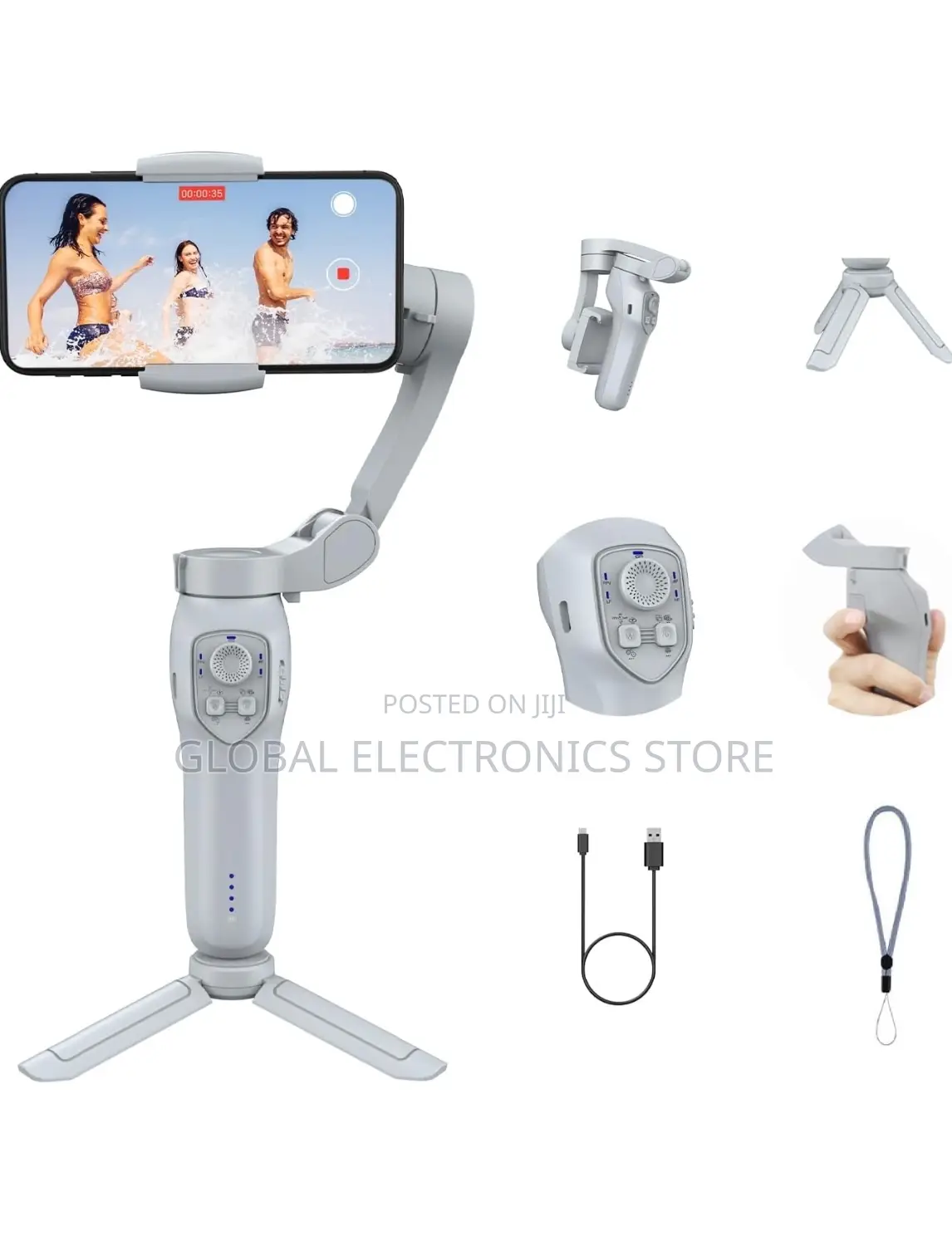 3-Axis Gimbal Stabilizer ++ AI Face Tracking (2024 Ugraded)
