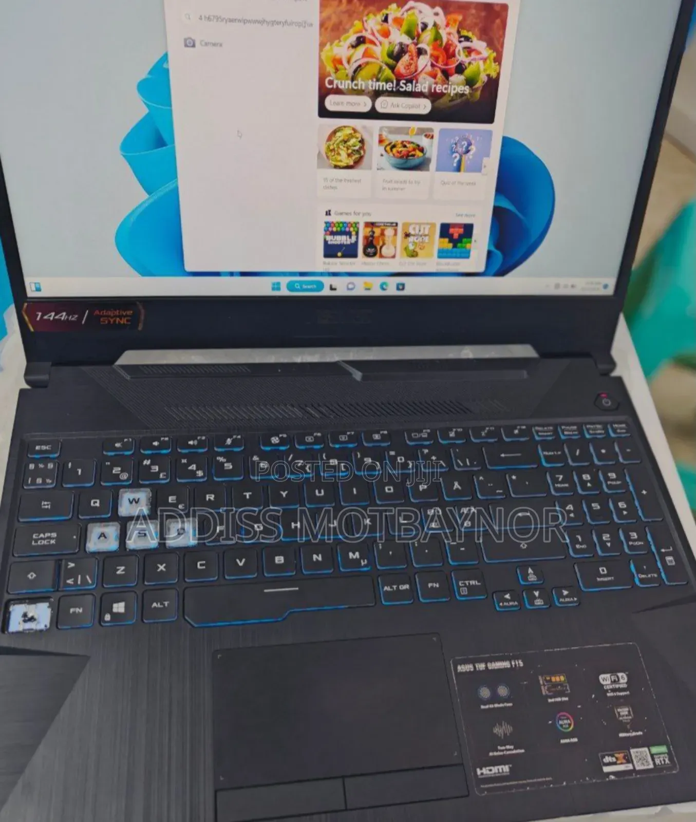 New Laptop Asus TUF Gaming FX504 16GB Intel Core I5 SSD 512GB