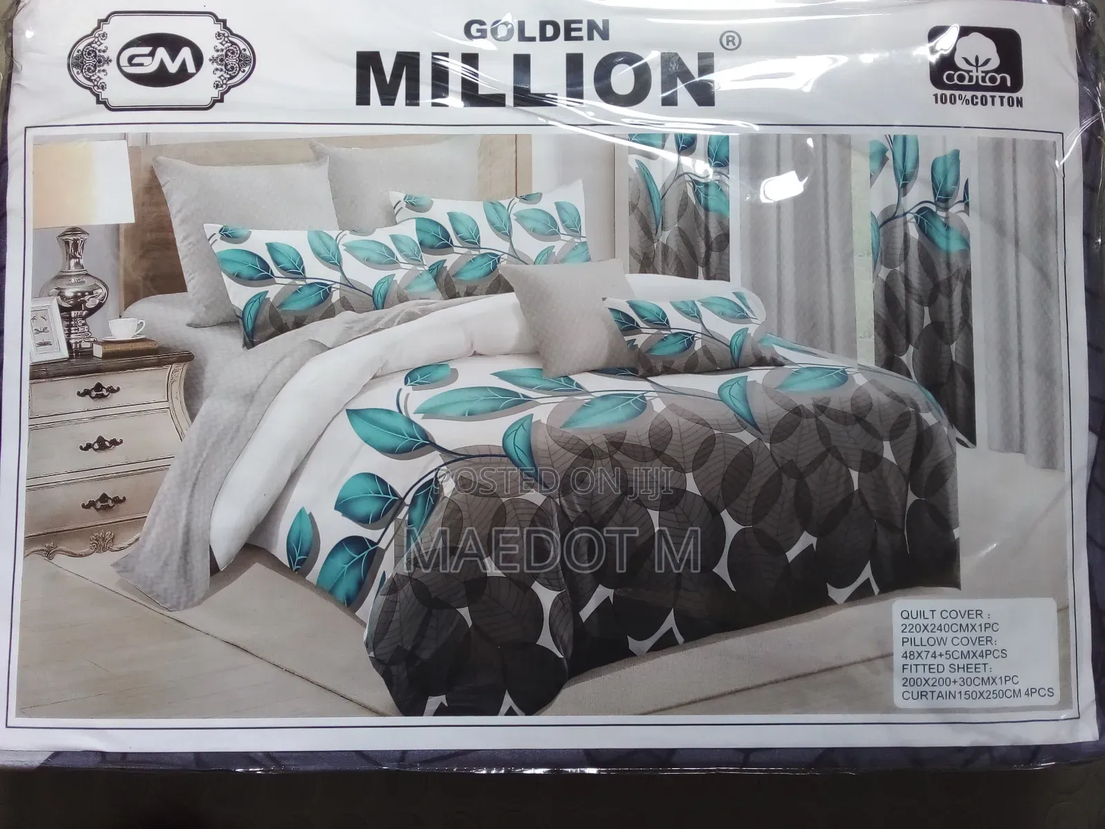 የአልጋ ልብስ Cover ፓኬጅ 100% Cotton 4 መጋረጃ ያለው European Standard