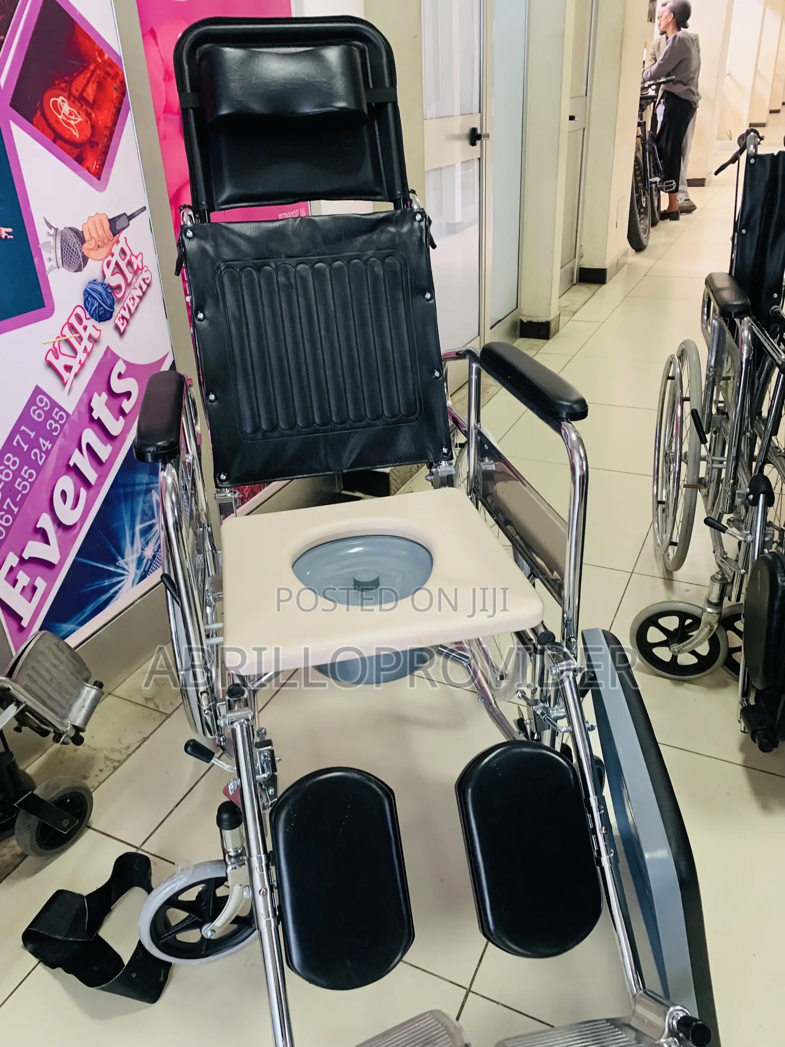 Shower Toilet Bed Wheelchair-Flexible Wheelchair