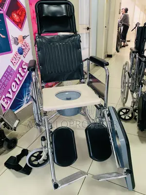 Photo - New Recliner Shower Wheelchair; Toilet Access Wheelchair