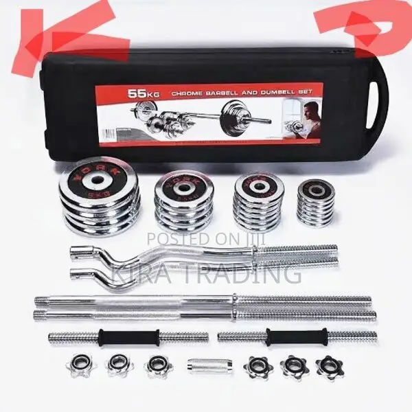 55kg Adjustable Dumbbell and Barbell Free Delivery