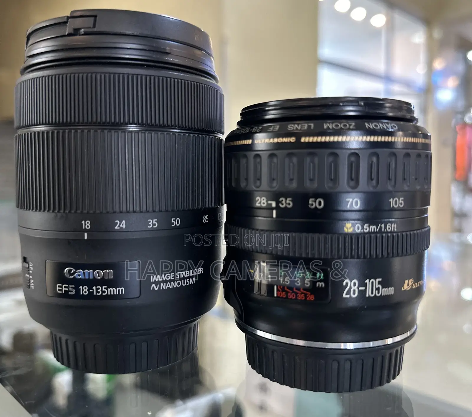 Canon USM 18-135mm + 28-105mm