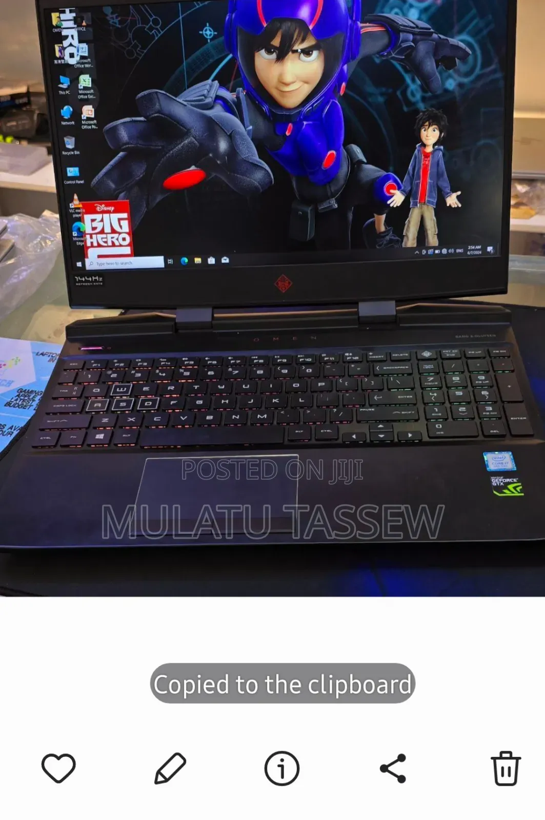 New Laptop HP Omen X 16GB Intel Core I7 SSD 512GB