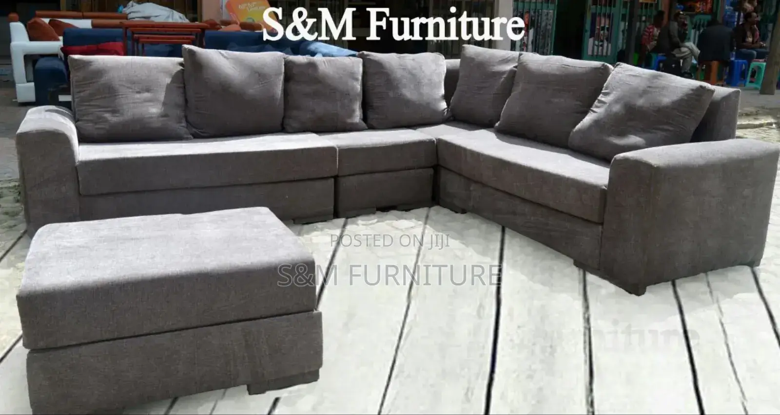 Simple L Shape Sofa Set