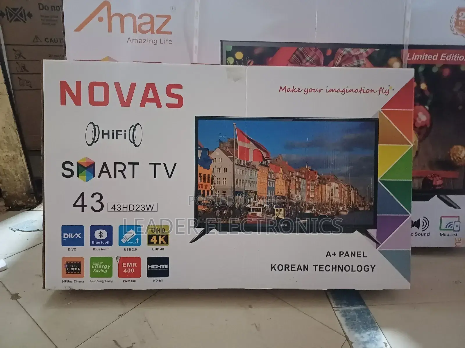 Novas Tv 43 Inch Smart Android Tv New Arrival 2024