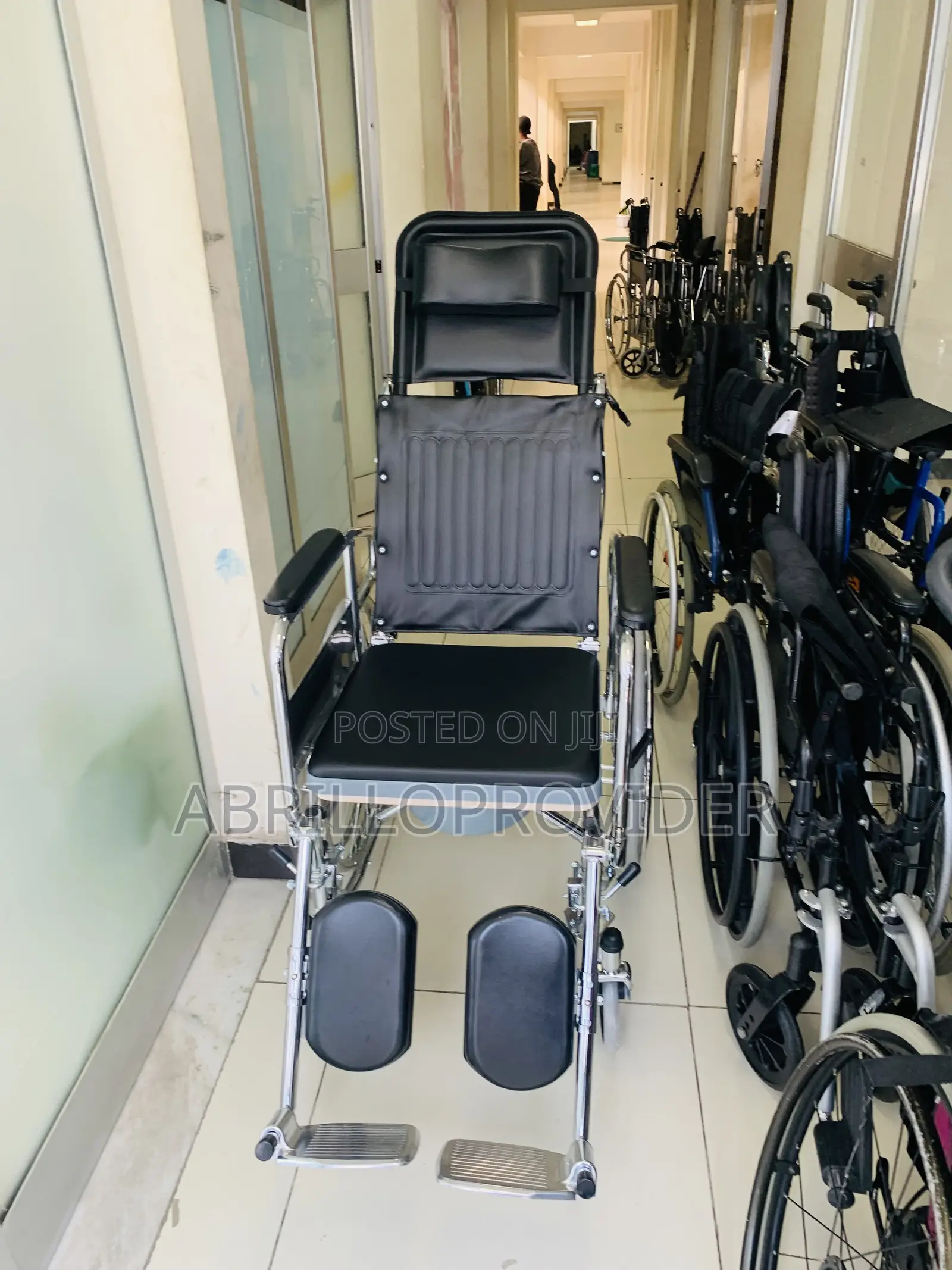 Cleaning and Folding, Attendant-Propelled Wheelchair