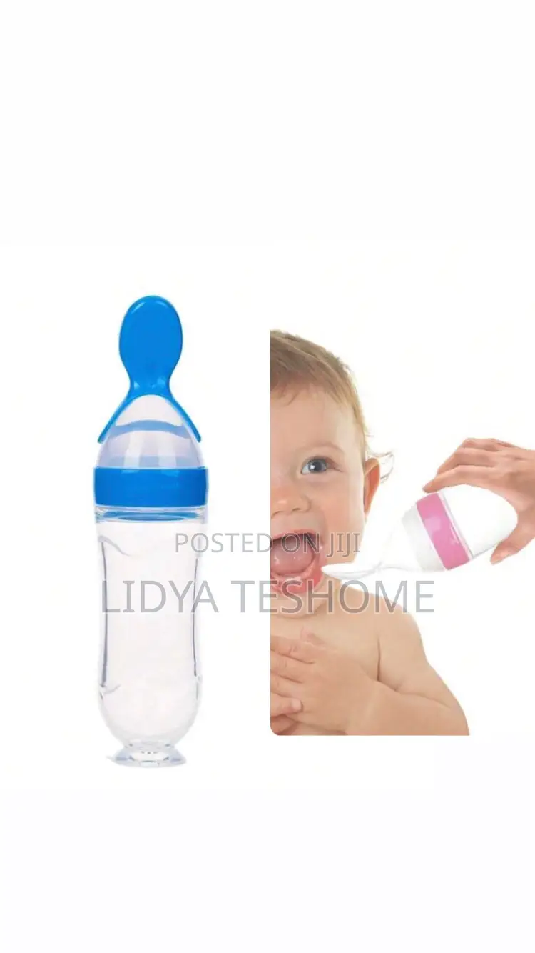 Silicone Spoon Feeder የልጆች ማብያ ጡጦ