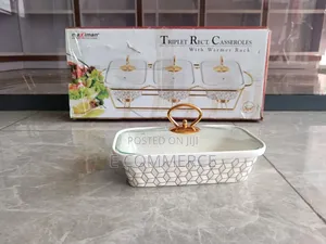 3 Sets Ceramic Chafing