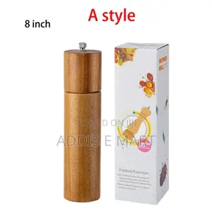 S%Wooden Peper Grinder Spice Container