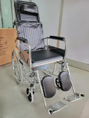 Wheelchair Features a Durable Chrome-Plated Carbon Steel