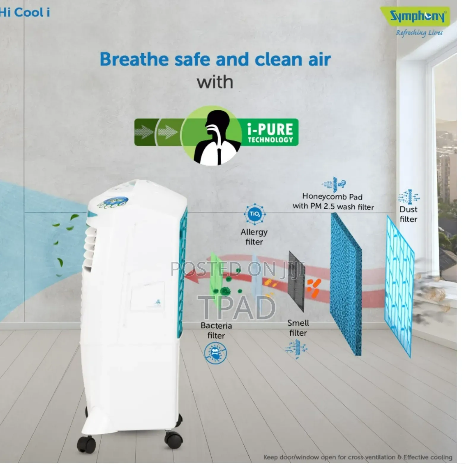 Symphony Hi Cool-Portable (ተንቀሳቃሸ እግር ያለው)