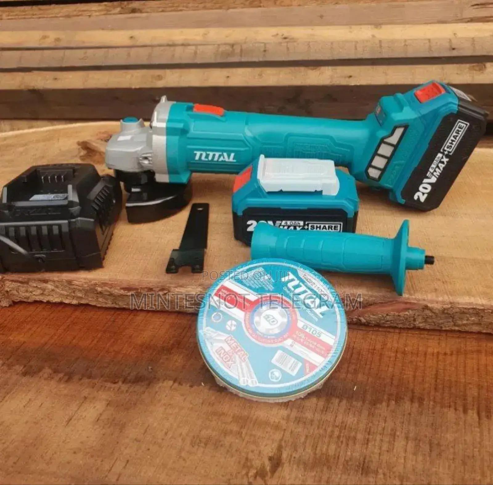 Total Rechargeable Grinder 4 Ampere 2 Batteries