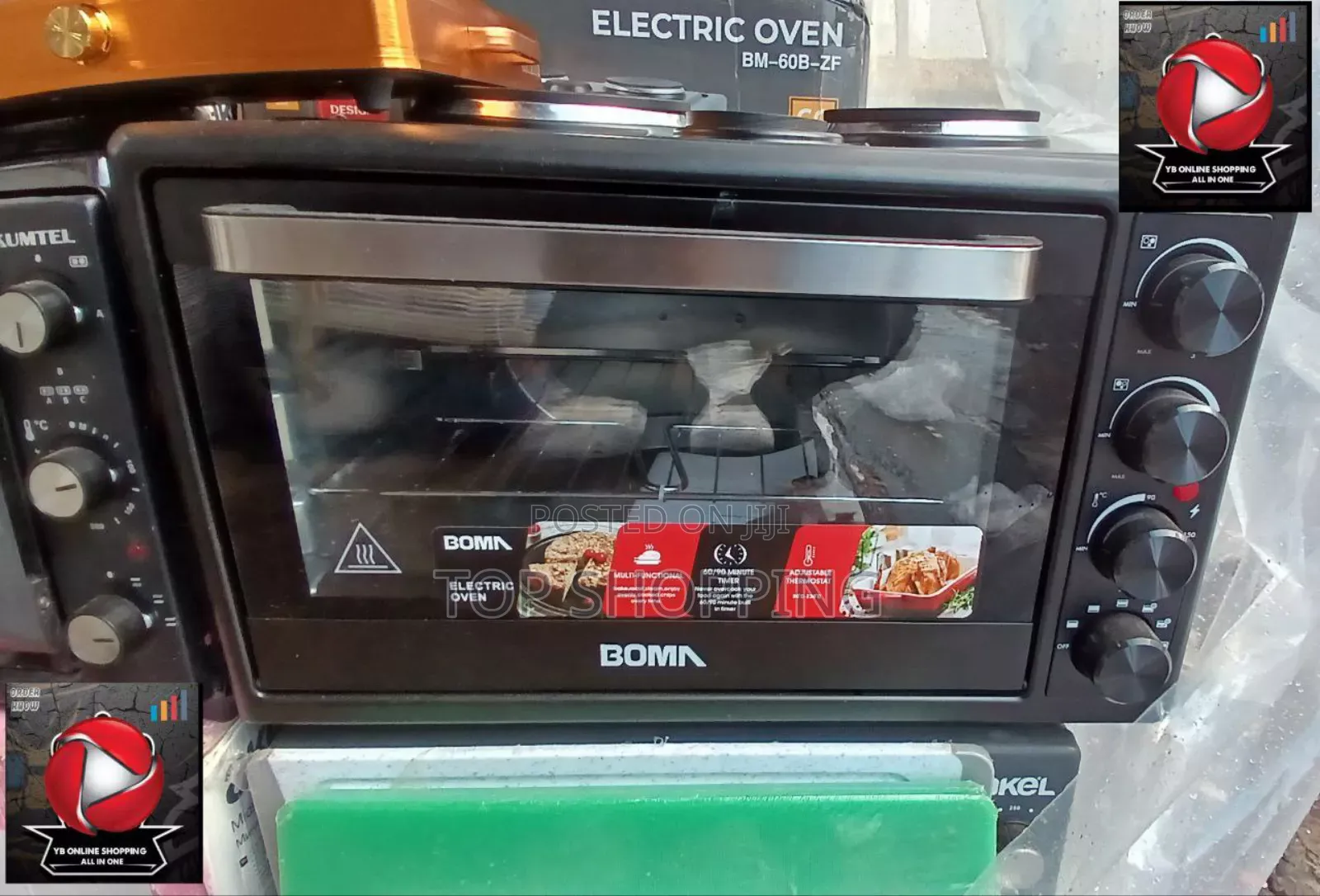Boma Oven With 3 Hot Plate 60 Liter