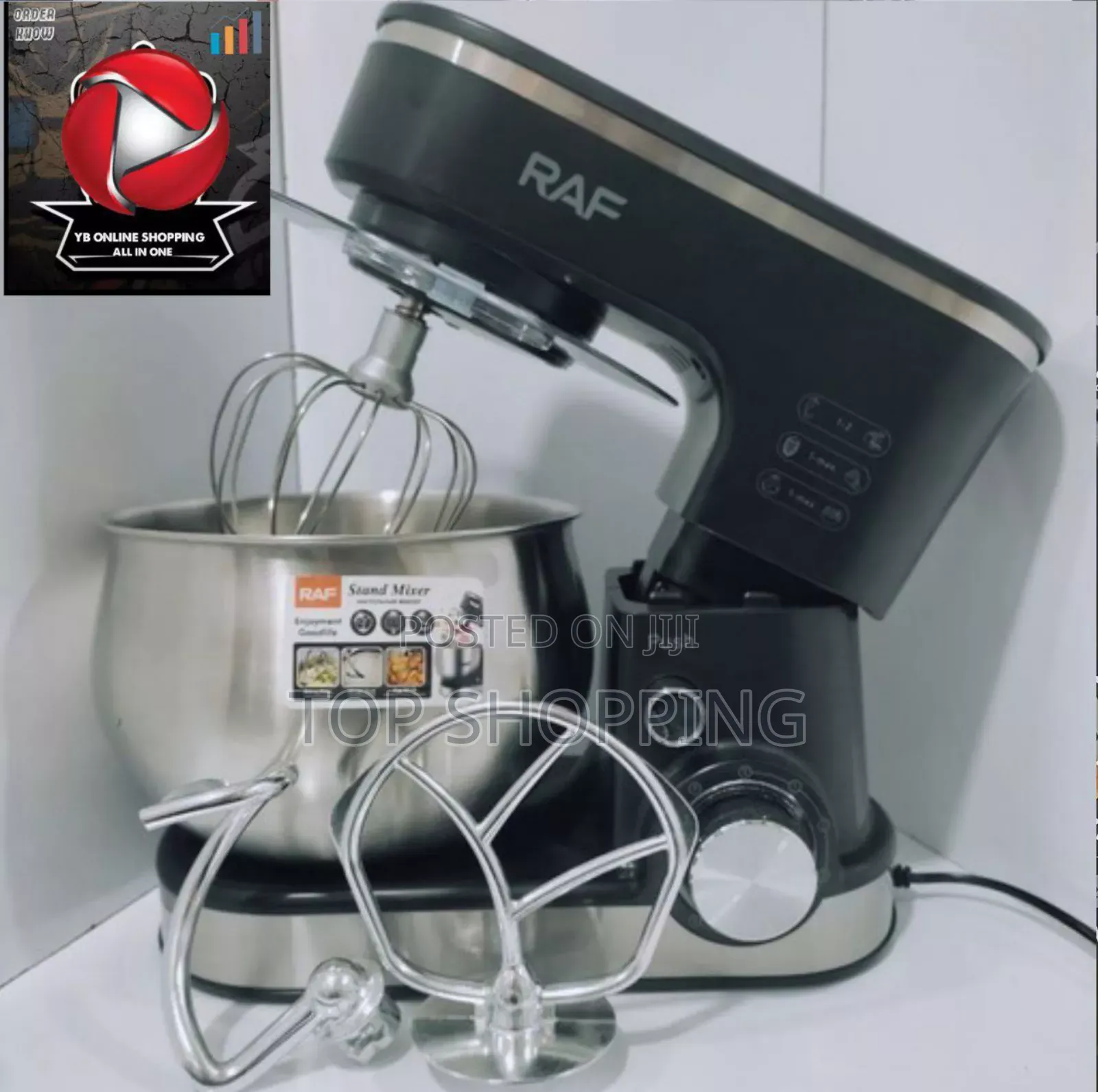 Raf 3 in 1 Stand Mixer 6.8 Liter