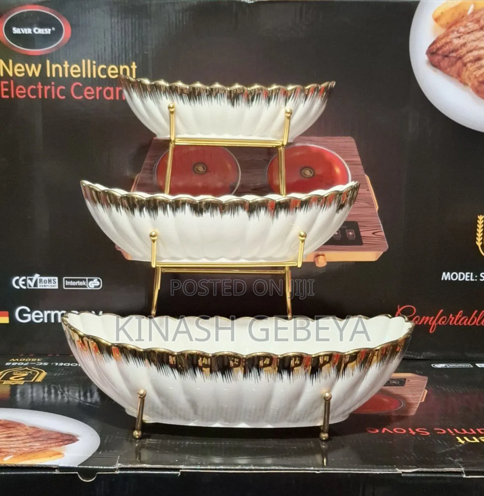 3pcs ሴራሚክ ወጥ ማቅረቢያ