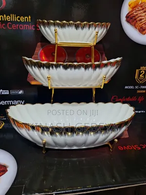 3pcs ሴራሚክ ወጥ ማቅረቢያ