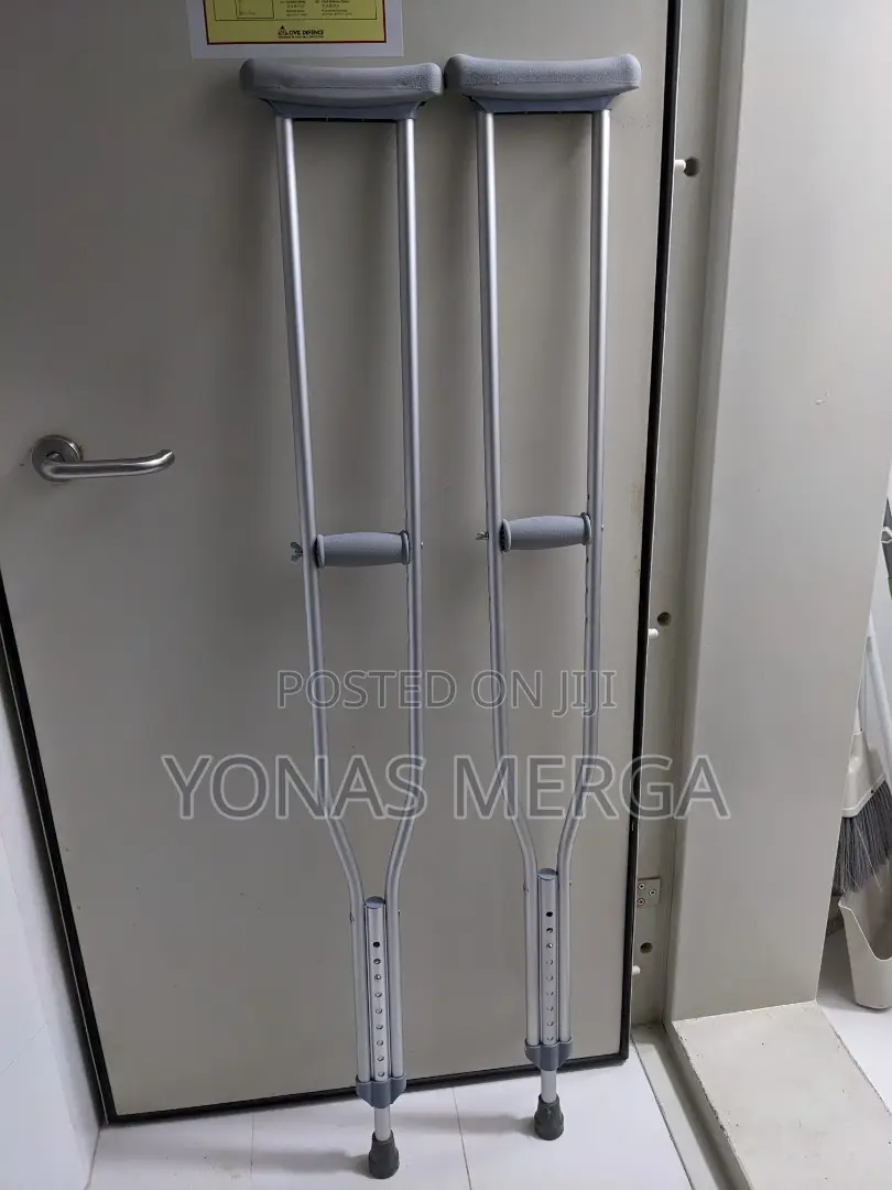 Walking Stick for Broken Leg on White Background