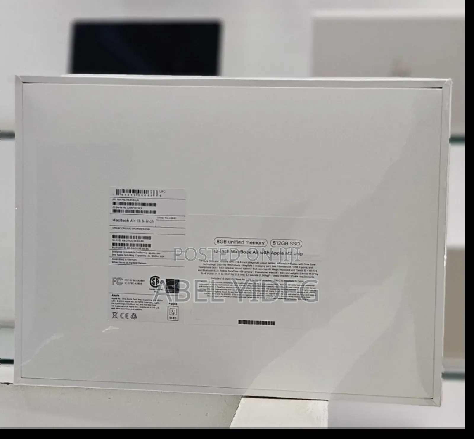 New Laptop Apple MacBook Air 2022 M2 8GB Apple M2 SSD 512GB