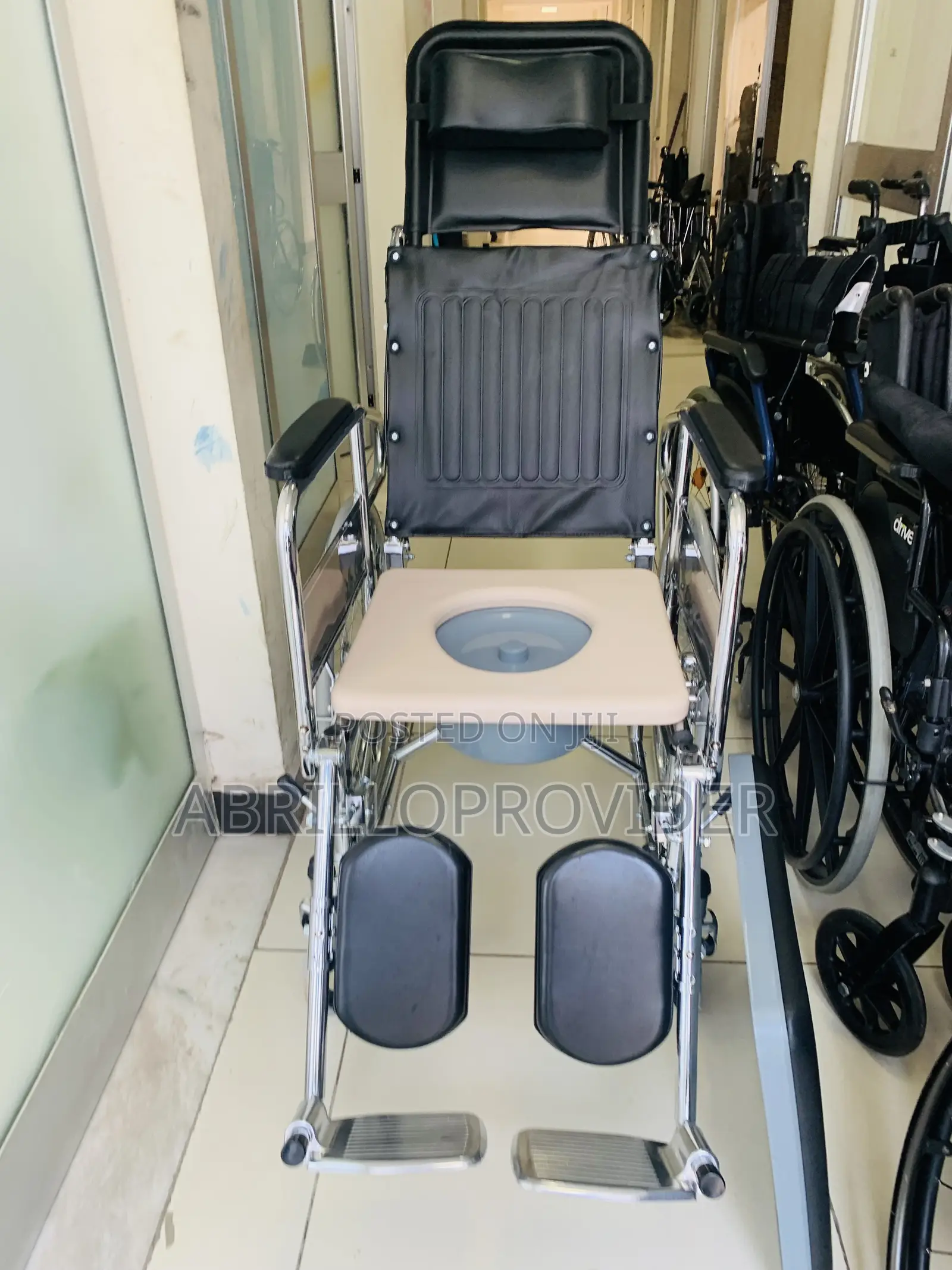 120cm Wheelchair , Foldable , Lightweight, Toilet Wheelchair