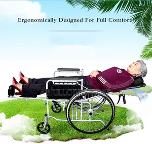 Reclining Wheelchair Lightweight Folding Wheelchair With Han