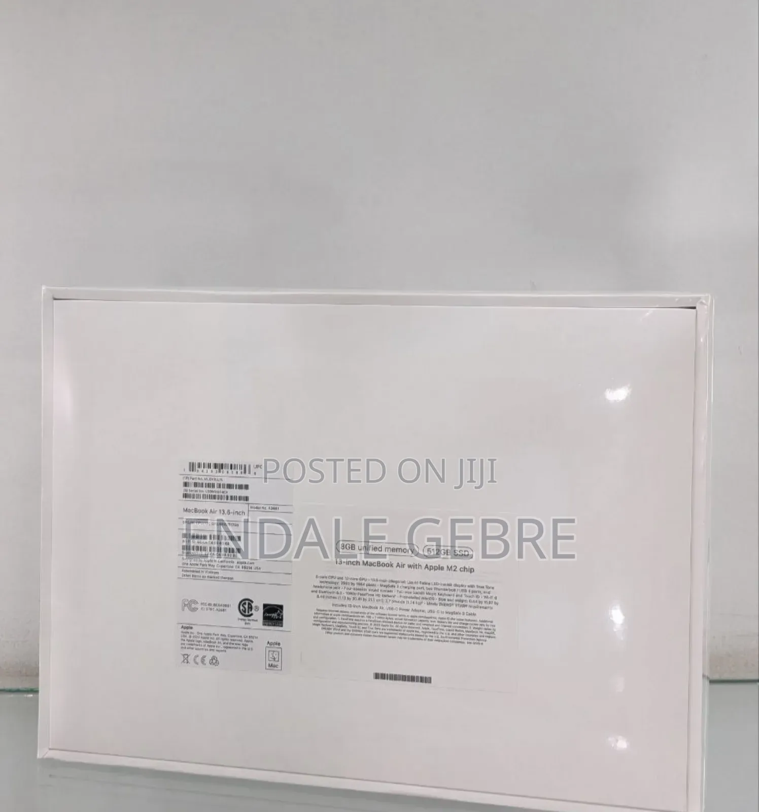 New Laptop Apple MacBook Air 2022 M2 16GB Apple M2 Ultra SSD 512GB