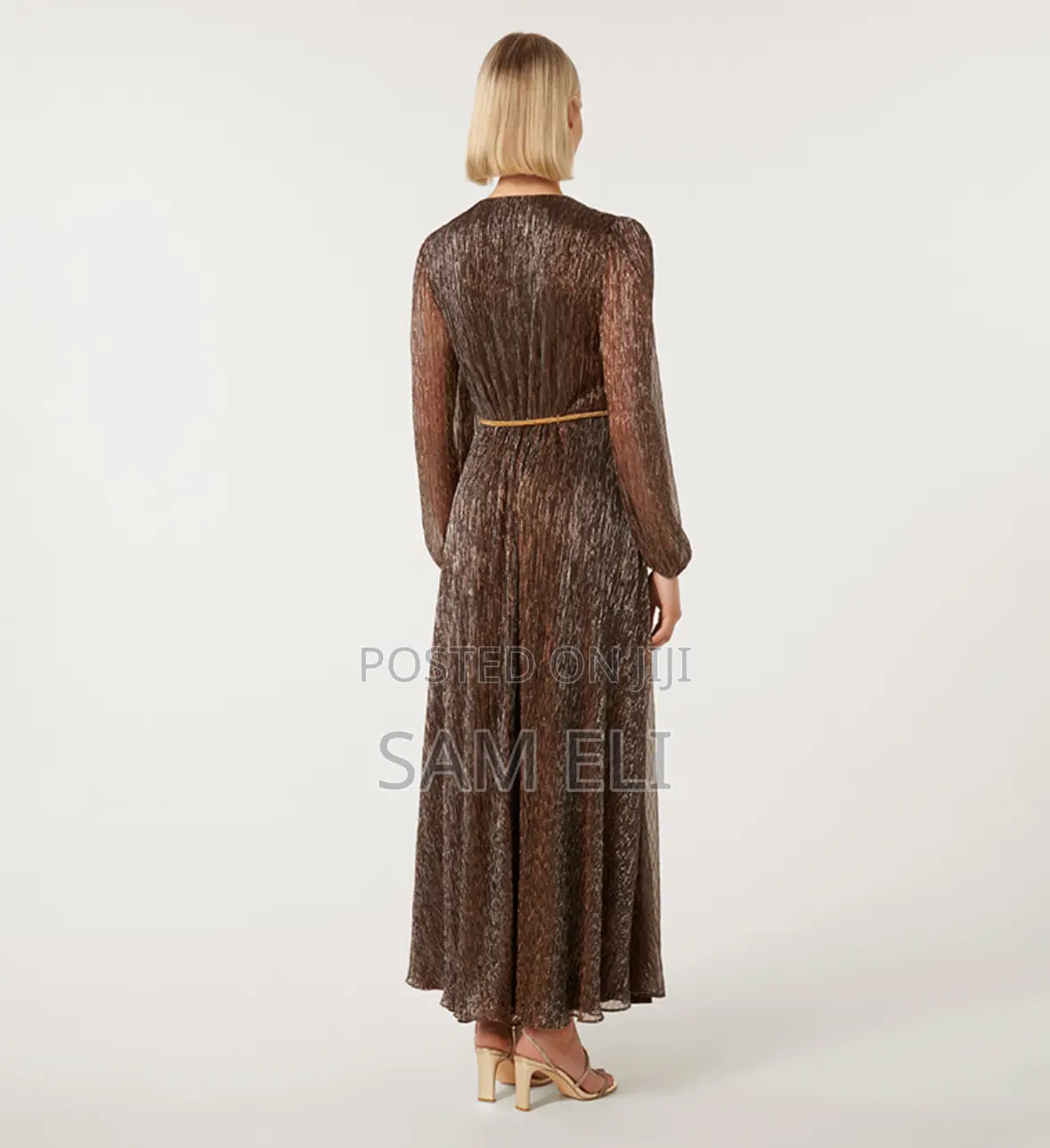 Bronze Maxi Dinner Dress