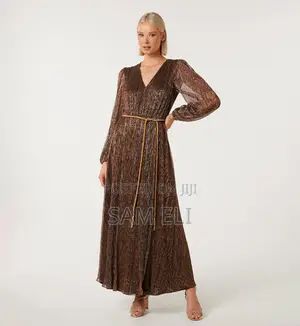 Bronze Maxi Dinner Dress