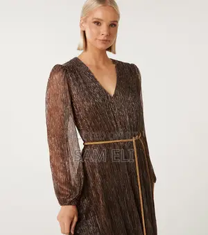 Bronze Maxi Dinner Dress