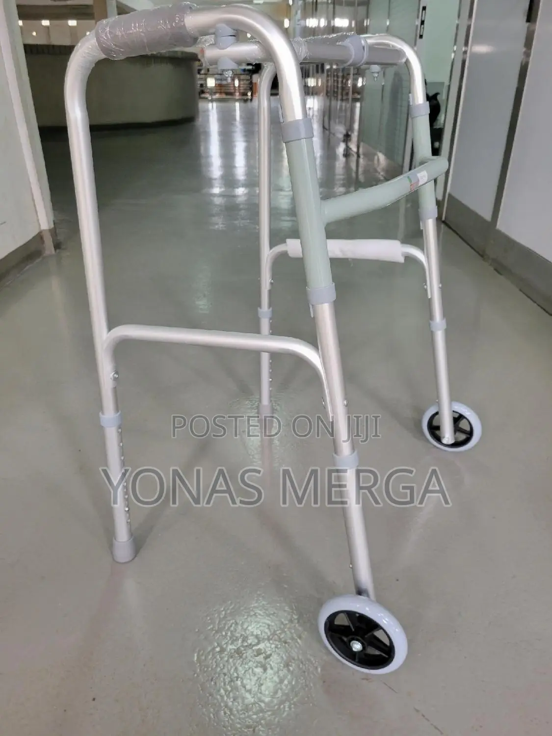 Veayva Balanced Frame Folding Walker W/Wheel Suitable 4adult