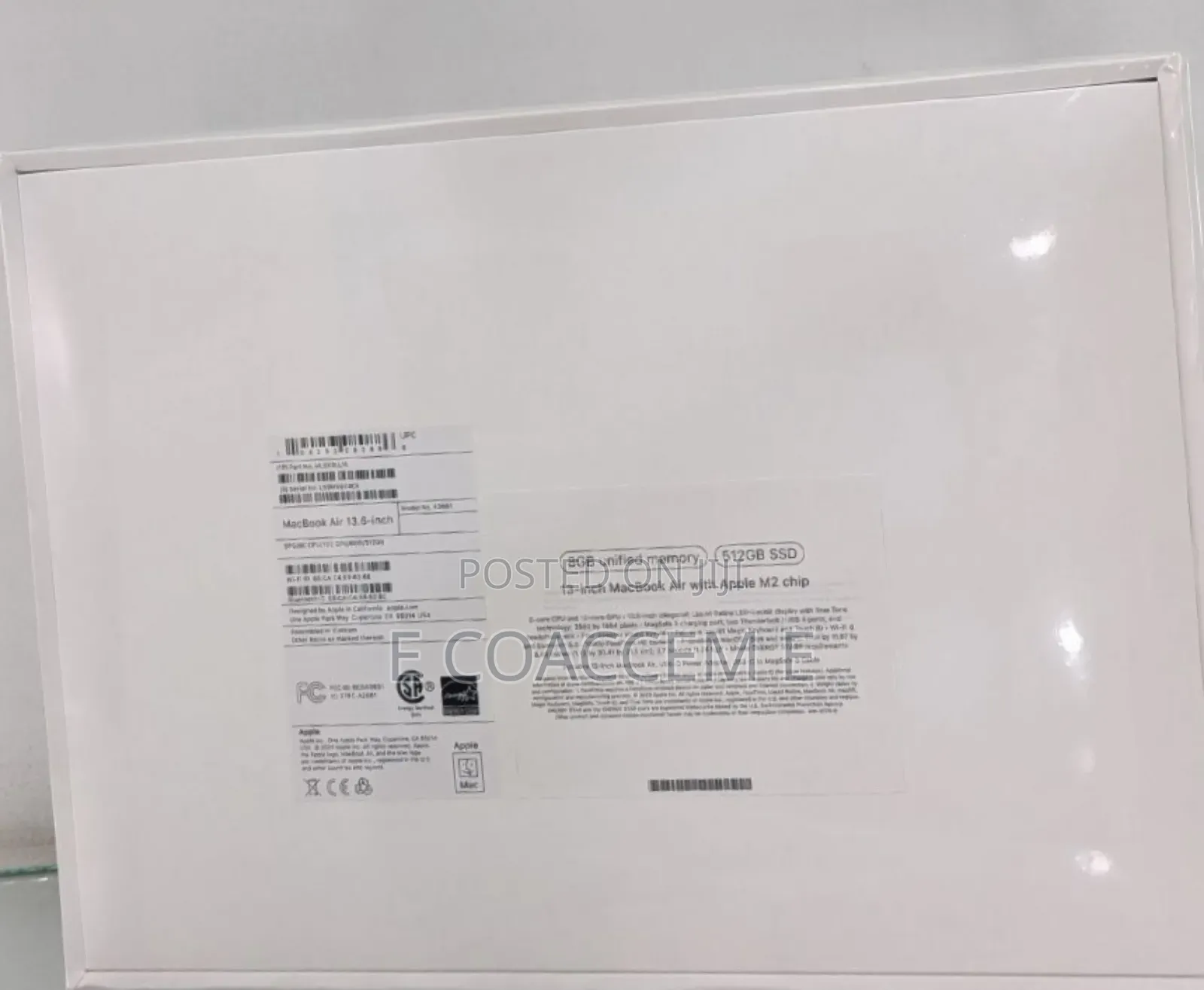 New Laptop Apple MacBook 8GB Apple M2 SSD 512GB