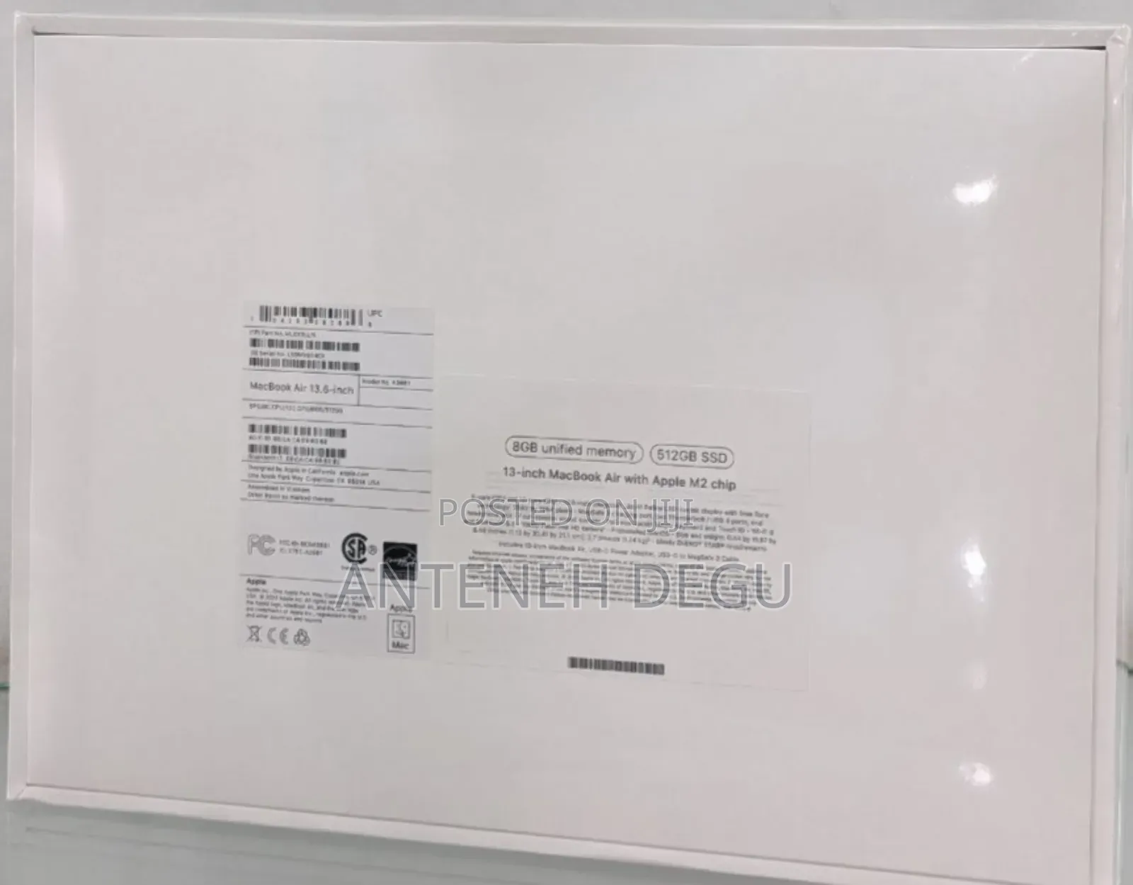 New Laptop Apple MacBook Air 2022 M2 8GB Apple M2 SSD 512GB