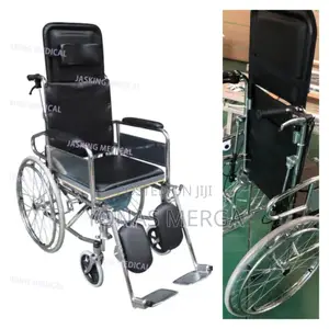 Toilet Wheelchair CLEAN:Easy to Clean Soft Seat Upholstery,