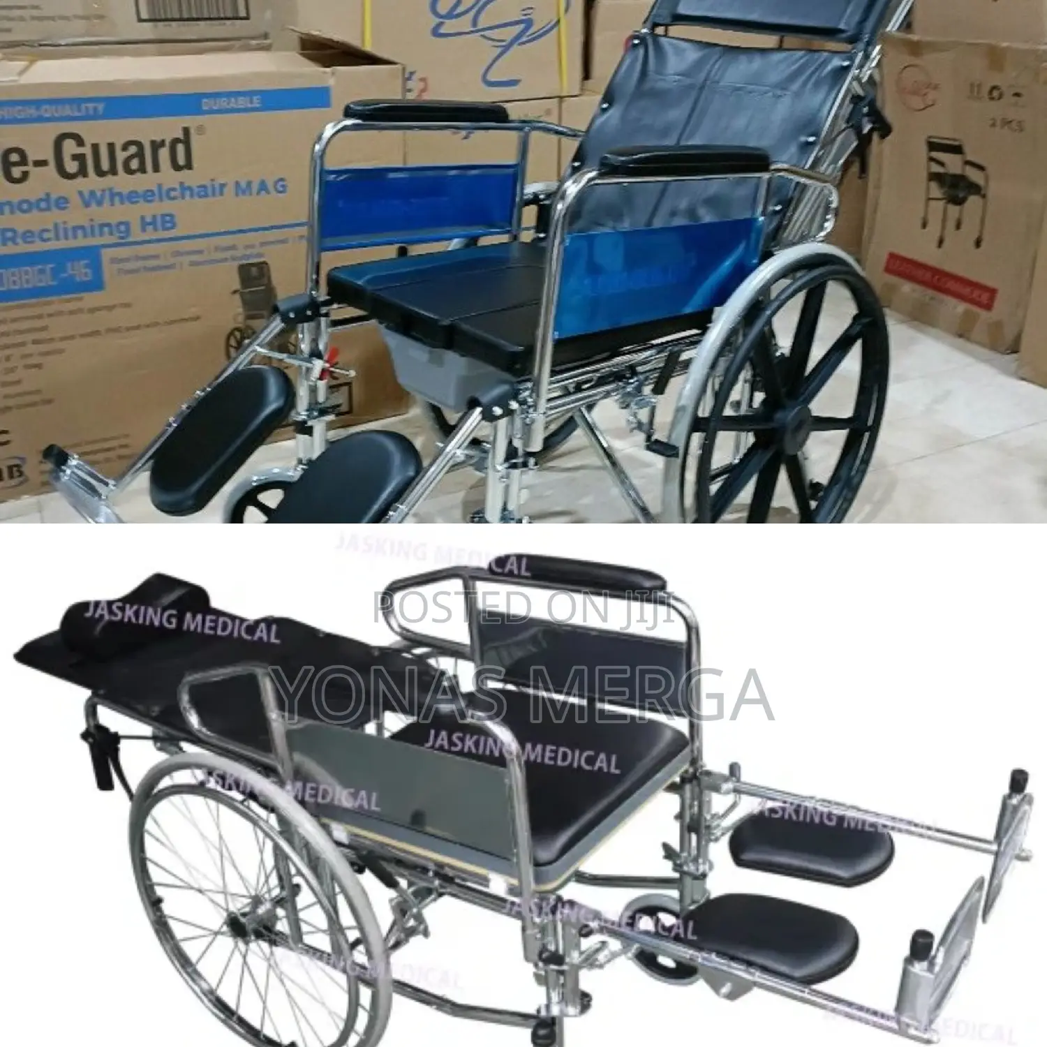 Elderly Wheelchair for Indoor and Moderate Outdoor Use