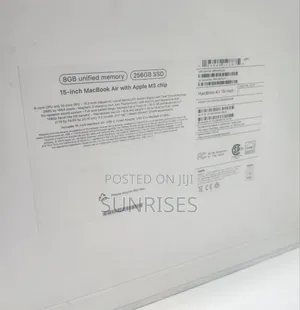 Photo - New Laptop Apple MacBook Air 2024 M3 15-Inch 8GB Apple M3 SSD 256GB