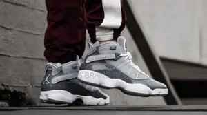 Photo - Air Jordan 6 Rings " "Cool Grey" High Shoes for Men's 