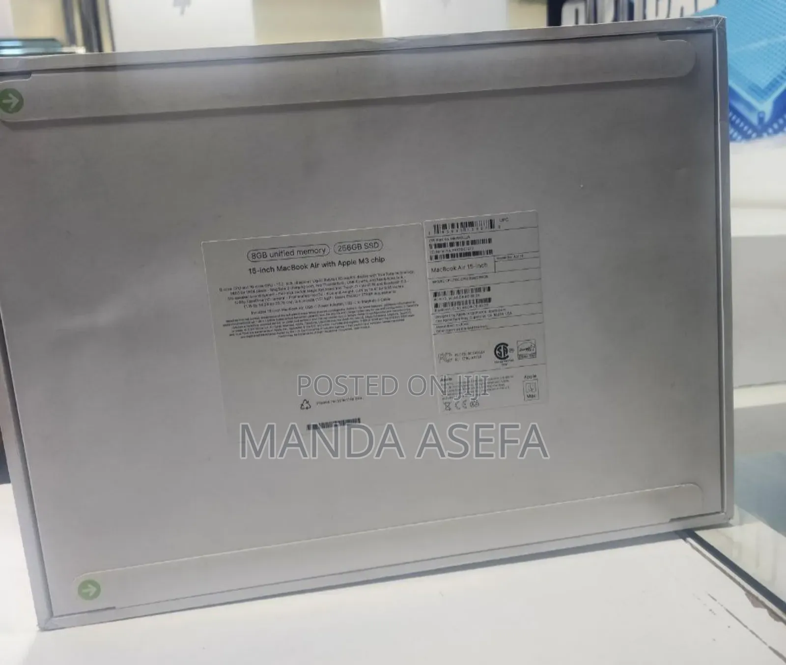 New Laptop Apple MacBook Air 8GB Apple M3 SSD 256GB