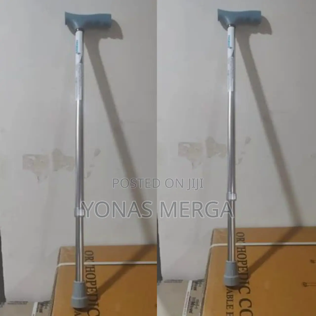Folding L Shape Aluminum Walking Stick for Elderly