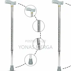 Walking Stick/Cane Premium Grade Rubber Shoes-Universal(Grey