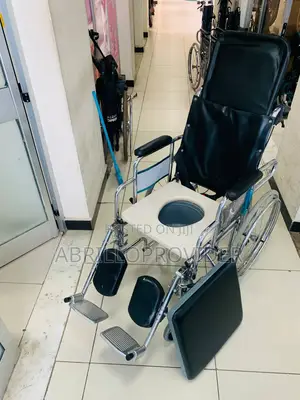 Recliner Folding Transport Wheelchair With Swing Away Elevat
