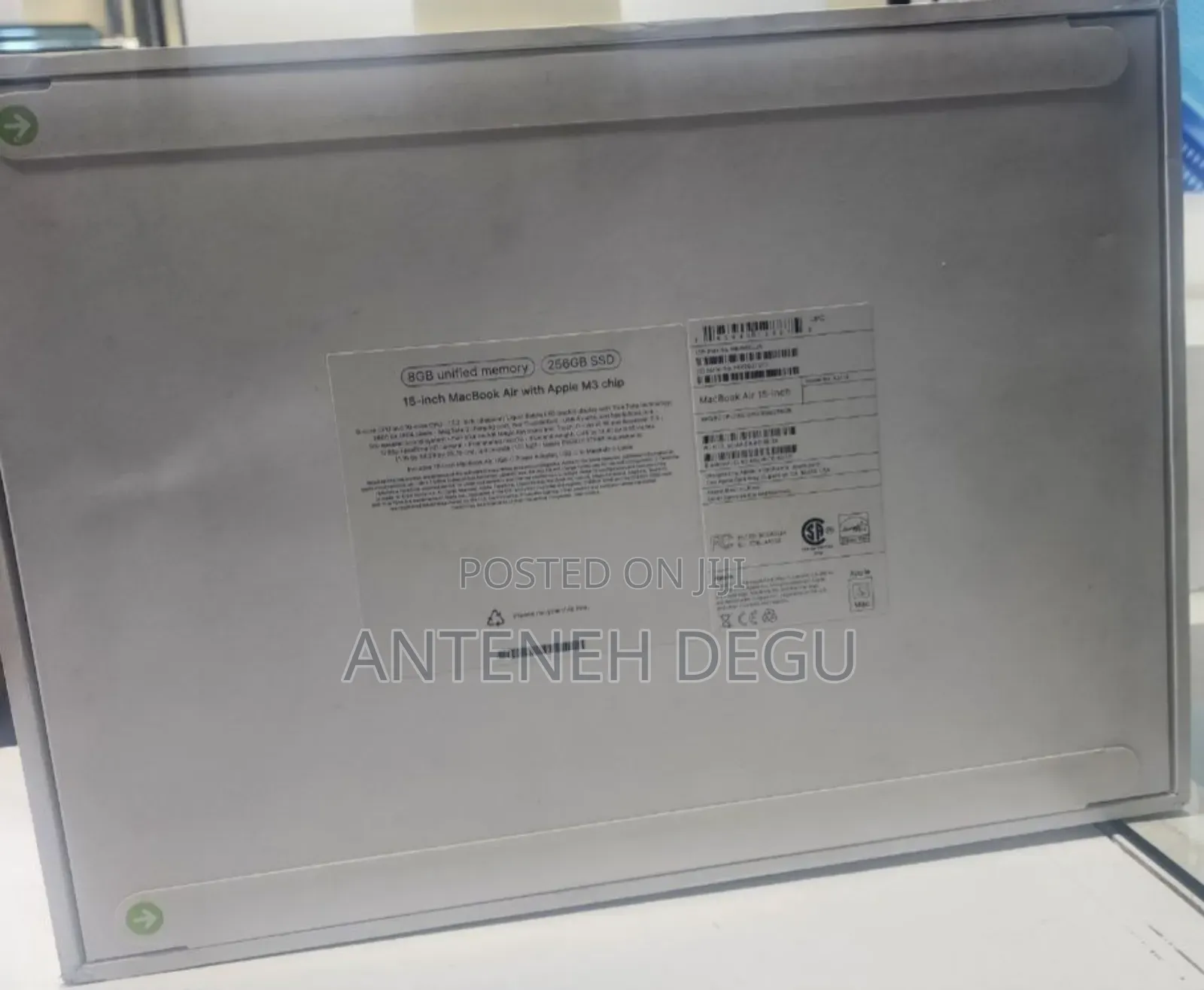 New Laptop Apple MacBook Air 2024 M3 15-Inch 8GB Apple M3 SSD 256GB