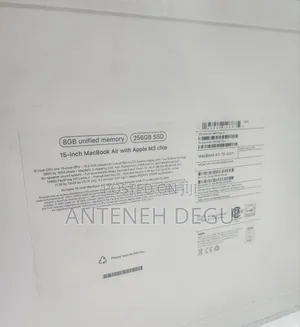 New Laptop Apple MacBook Air 2024 M3 15-Inch 8GB Apple M3 SSD 256GB