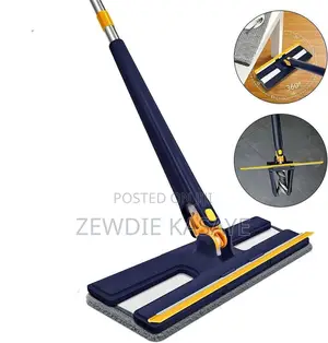 Photo - 360° Rotatable Adjustable Flat Mop- መወልወያ