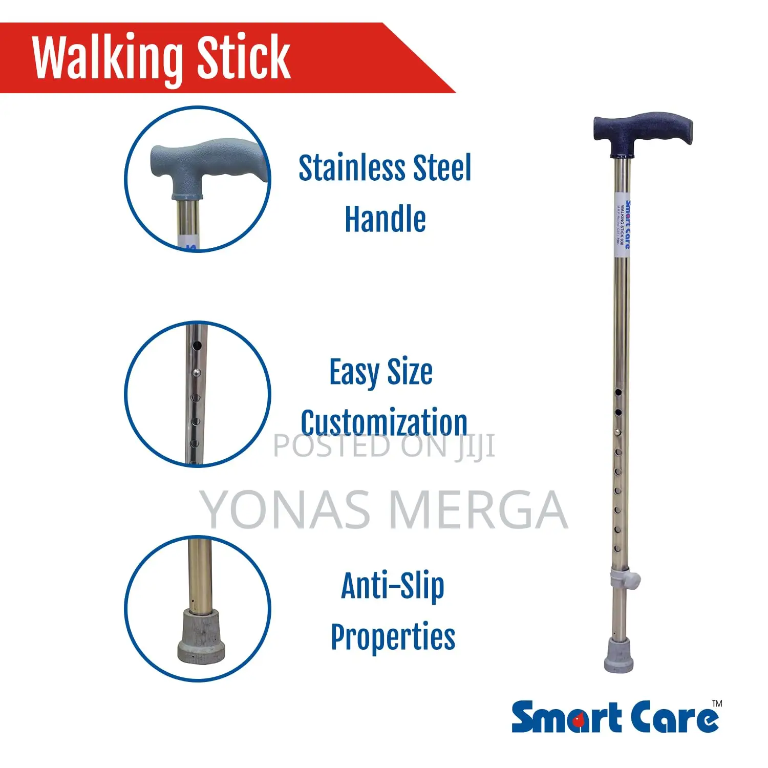 Walking Stick/Cane/Adjustable Quick Lock Folding Poles(02)
