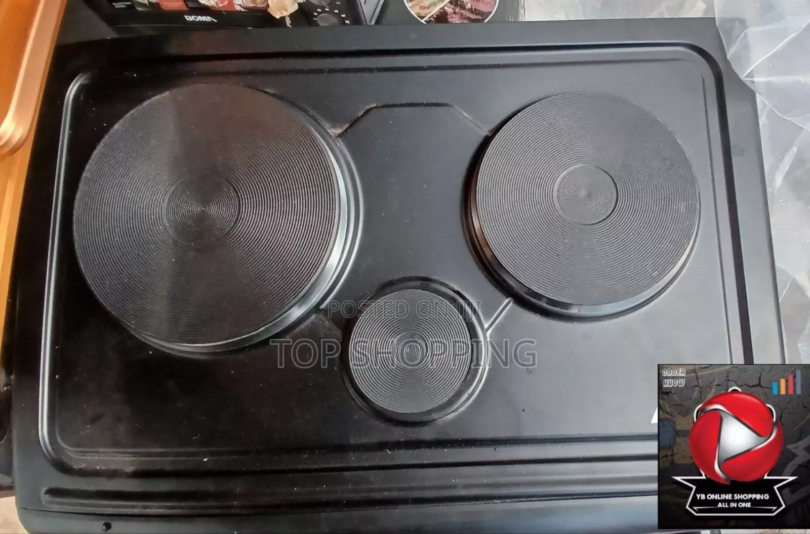 Boma Oven With 3 Hot Plate 60 Liter