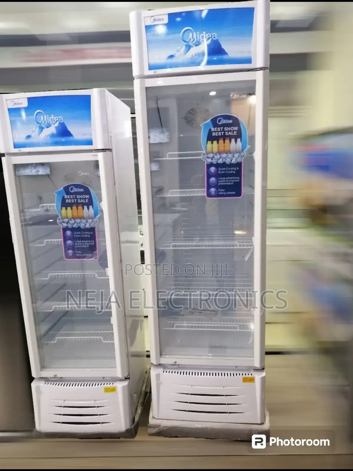 Showcase Chiller Midea 309L Free Deliver